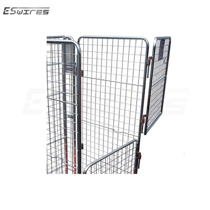 collapsible rolling laundry cart half-open door