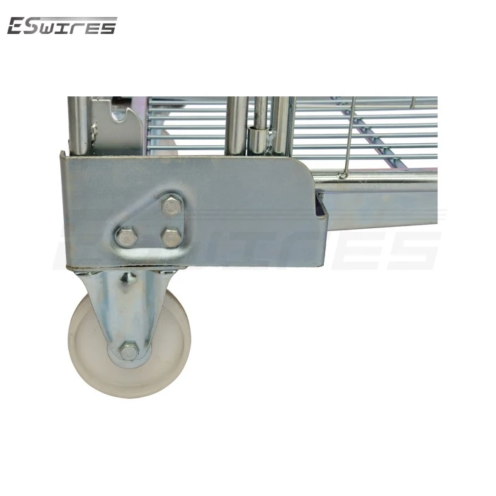 folding laundry trolley on wheels caster